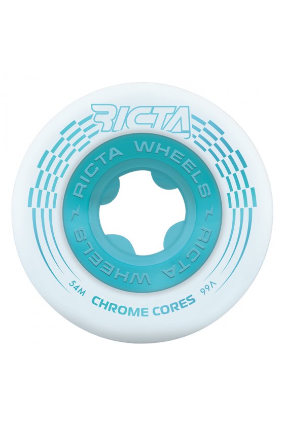 Ricta - 54mm Chrome Core White Teal 99a
