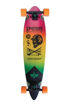 Dusters - Moto Fades Pink Orange Teal 37"x 8.75" Wheel Base 24.5", Pintail - Tensor 6.0", 65x47mm 78A